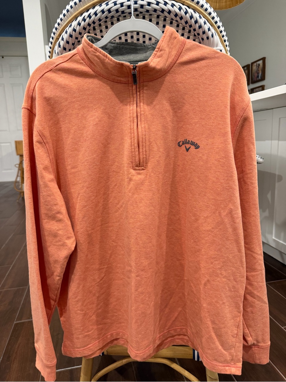 Callaway Men’s Coral Half-Zip Pullover Sweater
